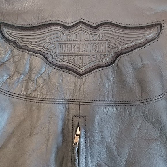 Women's Medium M Harley-Davidson Leather Vest & Jacket 98515-99VW No Liner RARE - Picture 3 of 10